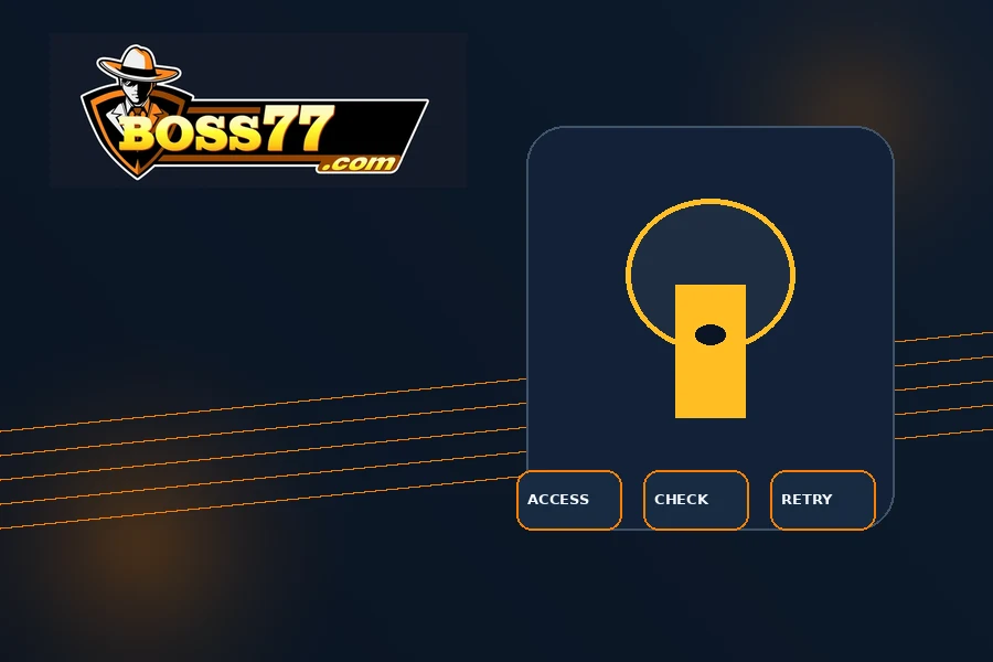 boss77 Login access and troubleshooting visual