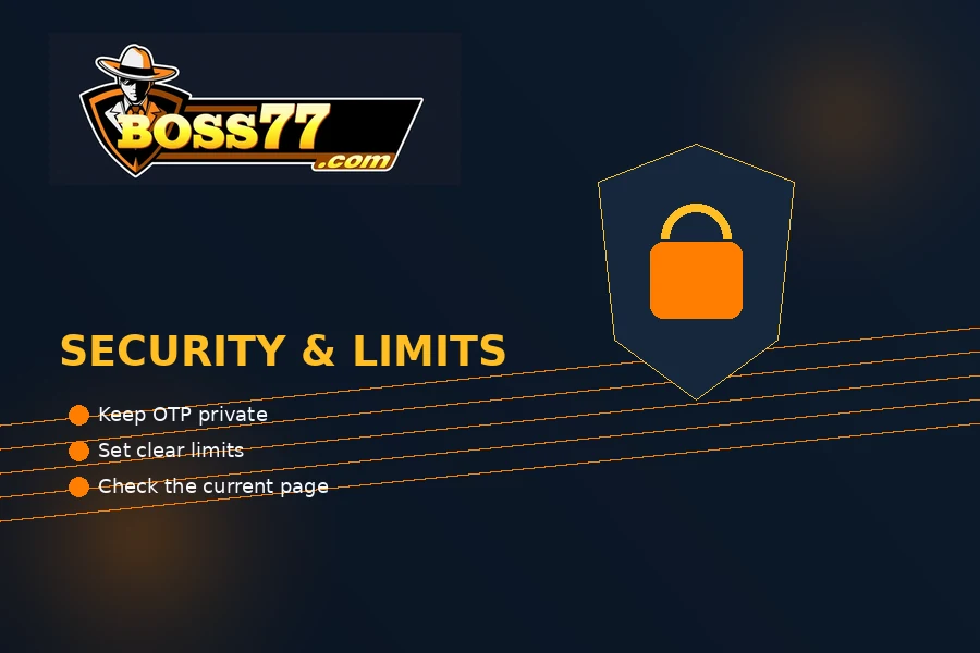 boss77 account security and responsible-use visual